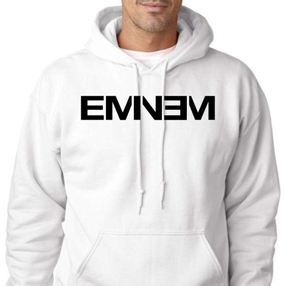 Eminem Hoodie - Unisex Rapper Eminem White Hoodie